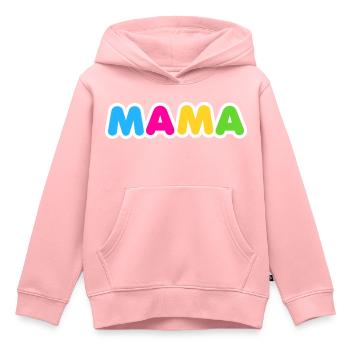 Mama Happiness Design - Sweat Premium à capuche enfant bio - rose - Devant - AI Model Kid Female (0cm)