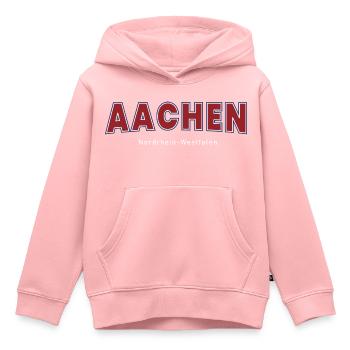 Aachen - Kinder Premium Organic Hoodie - Rosa - Vorne - AI Model Kid Female (0cm)