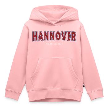 Hannover - Kinder Premium Organic Hoodie - Rosa - Vorne - AI Model Kid Female (0cm)