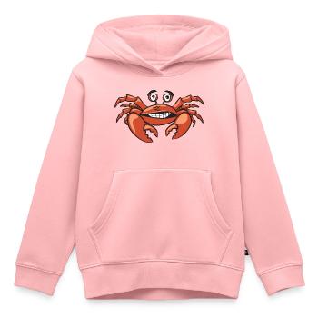 Krabbe - Kinder Premium Organic Hoodie - Rosa - Vorne - AI Model Kid Female (0cm)