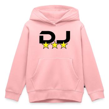 DJ *** - Sweat Premium à capuche enfant bio - rose - Devant - AI Model Kid Female (0cm)