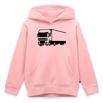 LKW - Kinder Premium Organic Hoodie - Rosa - Vorne - AI Model Kid Female (0cm)