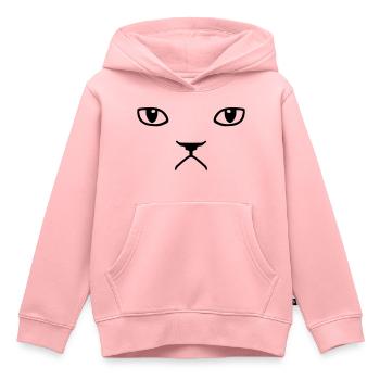 grumpy cat - Kids Premium Organic Hoodie - rose - Front - AI Model Kid Female (0cm)
