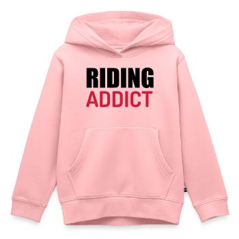 Riding Horse Rider Equestrianism Equitation - Kids Premium Organic Hoodie - rose - Front - AI Model Kid Female (0cm)