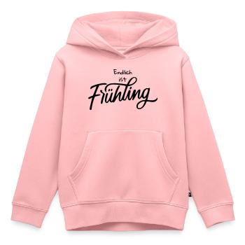 Endlich ist Frühling - Kinder Premium Organic Hoodie - Rosa - Vorne - AI Model Kid Female (0cm)