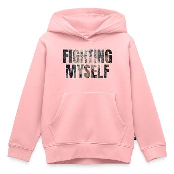 fighting myself gift - Kids Premium Organic Hoodie - rose - Front - AI Model Kid Female (0cm)
