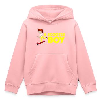 E-Scooter Roller Scooter - Sweat Premium à capuche enfant bio - rose - Devant - AI Model Kid Female (0cm)
