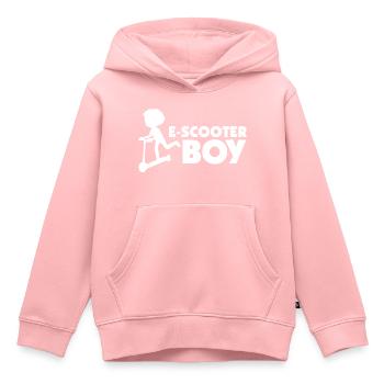 E-Scooter Roller Scooter - Sweat Premium à capuche enfant bio - rose - Devant - AI Model Kid Female (0cm)