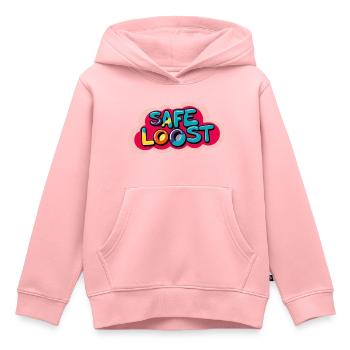 Sicheres Beuten - Kinder Premium Organic Hoodie - Rosa - Vorne - AI Model Kid Female (0cm)
