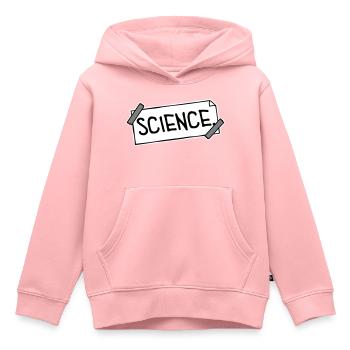 Déclaration scientifique : Déclaration sur l’éducation des nerds - Sweat Premium à capuche enfant bio - rose - Devant - AI Model Kid Female (0cm)