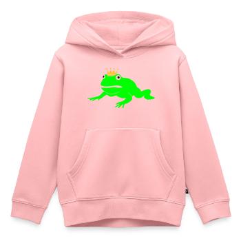 grumpy frog prince - Kids Premium Organic Hoodie - rose - Front - AI Model Kid Female (0cm)