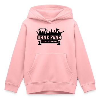 Ohne Fans keine Stimmung - Kinder Premium Organic Hoodie - Rosa - Vorne - AI Model Kid Female (0cm)