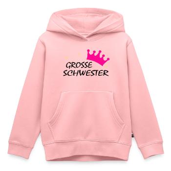 grosse schwester - Kinder Premium Organic Hoodie - Rosa - Vorne - AI Model Kid Female (0cm)