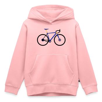 Vélo de vélo de gravier - Sweat Premium à capuche enfant bio - rose - Devant - AI Model Kid Female (0cm)