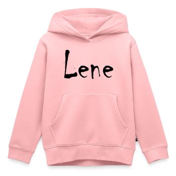 lene - Kinder Premium Organic Hoodie - Rosa - Vorne - AI Model Kid Female (0cm)