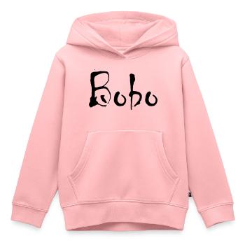 bobo - Kinder Premium Organic Hoodie - Rosa - Vorne - AI Model Kid Female (0cm)