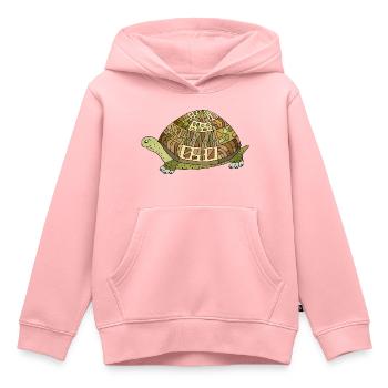 Schildkröte - Kinder Premium Organic Hoodie - Rosa - Vorne - AI Model Kid Female (0cm)
