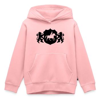 Ride - Kids Premium Organic Hoodie - rose - Front - AI Model Kid Female (0cm)