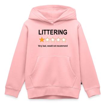 Examen anti-pollution 1 étoile - Sweat Premium à capuche enfant bio - rose - Devant - AI Model Kid Female (0cm)