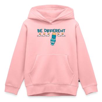 BE DIFFERENT Socke / Sei anders Socke - Kinder Premium Organic Hoodie - Rosa - Vorne - AI Model Kid Female (0cm)