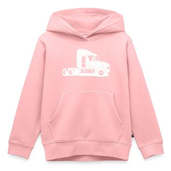 truck - Kinder Premium Organic Hoodie - Rosa - Vorne - AI Model Kid Female (0cm)