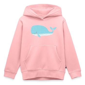 Niedlicher Wal - Kinder Premium Organic Hoodie - Rosa - Vorne - AI Model Kid Female (0cm)