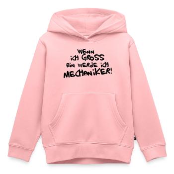 Ich werde Mechaniker! - Kinder Premium Organic Hoodie - Rosa - Vorne - AI Model Kid Female (0cm)