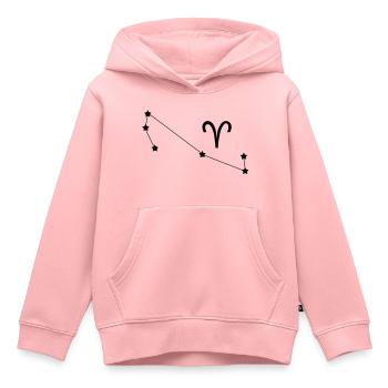 Constellation du Zodiaque - Sweat Premium à capuche enfant bio - rose - Devant - AI Model Kid Female (0cm)