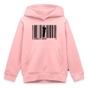 clarinet barre1 code - Kids Premium Organic Hoodie - rose - Front - AI Model Kid Female (0cm)