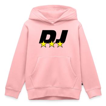 DJ ! - Sweat Premium à capuche enfant bio - rose - Devant - AI Model Kid Female (0cm)