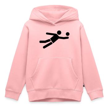 Beachvolleyball - Kinder Premium Organic Hoodie - Rosa - Vorne - AI Model Kid Female (0cm)