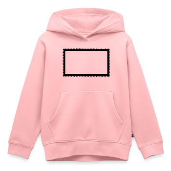 Timbre-poste - Sweat Premium à capuche enfant bio - rose - Devant - AI Model Kid Female (0cm)