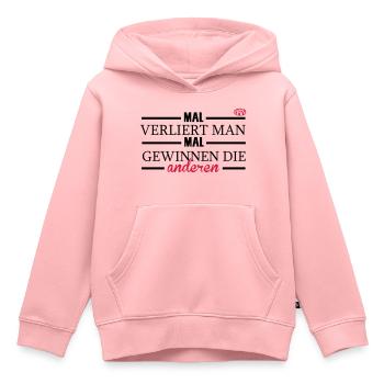 Mal verliert man, mal gewinnen die anderen - Kinder Premium Organic Hoodie - Rosa - Vorne - AI Model Kid Female (0cm)