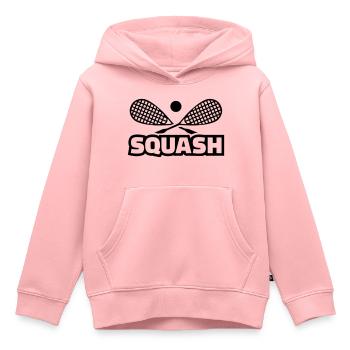 Squash - Sweat Premium à capuche enfant bio - rose - Devant - AI Model Kid Female (0cm)