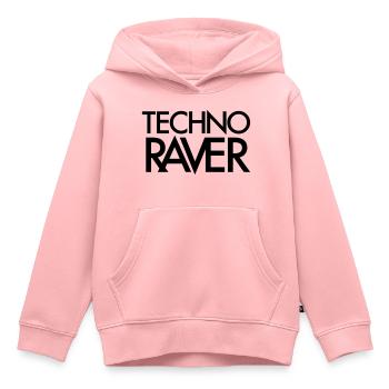 Gift for Techno Raver - Kids Premium Organic Hoodie - rose - Front - AI Model Kid Female (0cm)