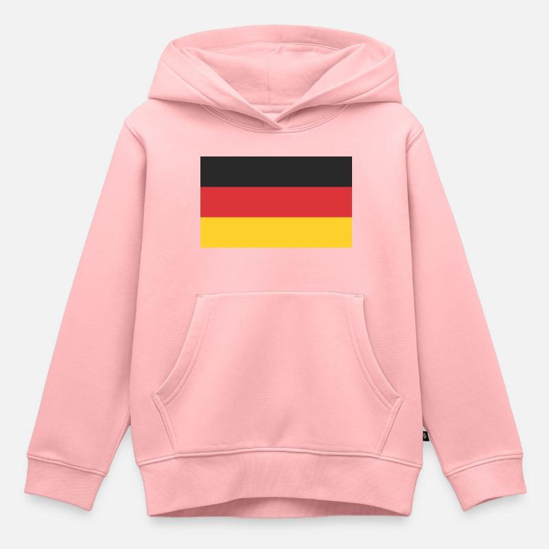 Drapeau de l’Allemagne - Sweat Premium à capuche enfant bio - rose