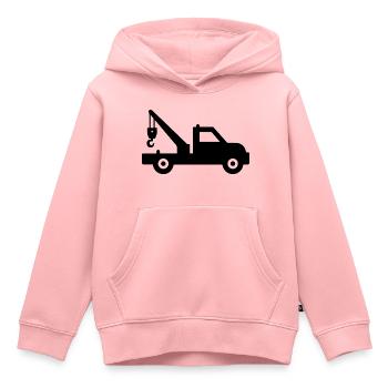 Der Abschleppwagen service 24h - Kinder Premium Organic Hoodie - Rosa - Vorne - AI Model Kid Female (0cm)