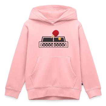 Ping-pong de table batte de balle - Sweat Premium à capuche enfant bio - rose - Devant - AI Model Kid Female (0cm)