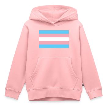 LGBT Transgender - Kinder Premium Organic Hoodie - Rosa - Vorne - AI Model Kid Female (0cm)