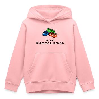 Klemmbaustein Spielzeug Steine Spielsachen Kinder - Kinder Premium Organic Hoodie - Rosa - Vorne - AI Model Kid Female (0cm)