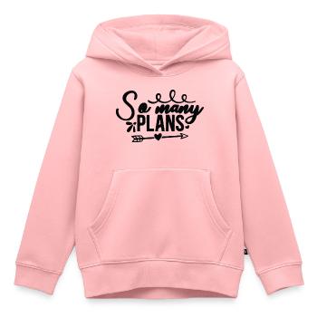 So many Plans - Kinder Premium Organic Hoodie - Rosa - Vorne - AI Model Kid Female (0cm)