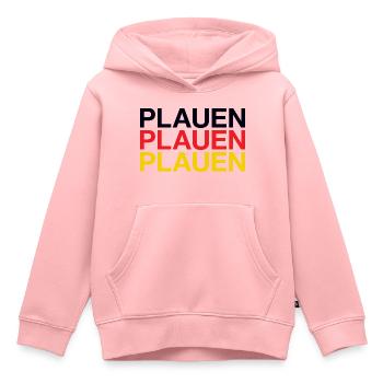 PLAUEN - Kinder Premium Organic Hoodie - Rosa - Vorne - AI Model Kid Female (0cm)