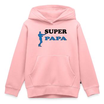 DAD - Kids Premium Organic Hoodie - rose - Front - AI Model Kid Female (0cm)