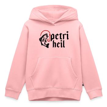 Petri Heil Angeln - Kinder Premium Organic Hoodie - Rosa - Vorne - AI Model Kid Female (0cm)