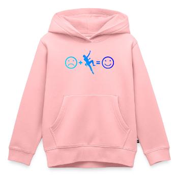 Geschenkidee für die Bouldererin mit Sportklettern - Kinder Premium Organic Hoodie - Rosa - Vorne - AI Model Kid Female (0cm)
