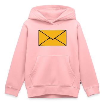 Briefumschlag - Kinder Premium Organic Hoodie - Rosa - Vorne - AI Model Kid Female (0cm)