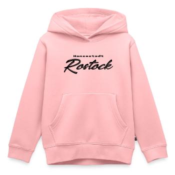 Hansestadt Rostock - Kinder Premium Organic Hoodie - Rosa - Vorne - AI Model Kid Female (0cm)