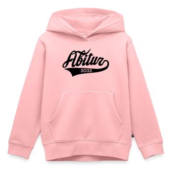 Abitur 2033 Classic American Style - Kinder Premium Organic Hoodie - Rosa - Vorne - AI Model Kid Female (0cm)