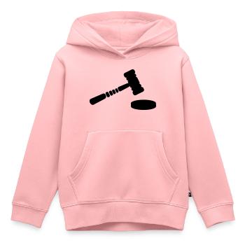 Judge hammer gavel - Kids Premium Organic Hoodie - rose - Front - AI Model Kid Female (0cm)