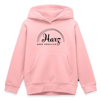 Harz aber herzlich - Kinder Premium Organic Hoodie - Rosa - Vorne - AI Model Kid Female (0cm)